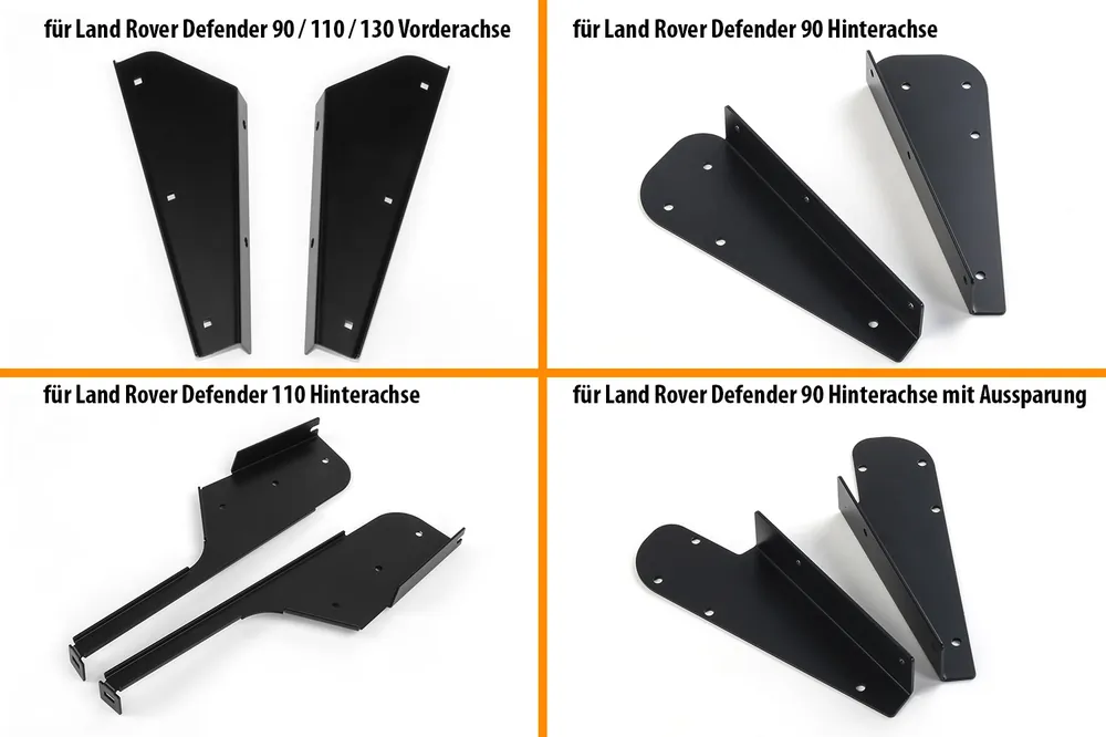 Neu Spritzlappen-Halter für Land Rover Defender 90 und 110, bis MY2016