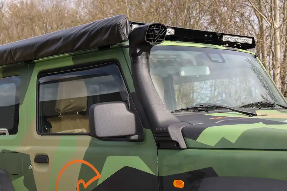 Billig Luftansaugung Bravo Snorkel / Schnorchel für Suzuki Jimny2 GJ/HJ, ab Baujahr 2018