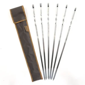 6 Stk Grillspieße mit Aufbewahrungstasche Top-Seller