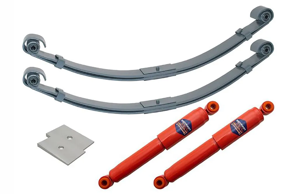 Günstig Set Parabolic Federn inkl. Dämpfer für Land Rover Serie II, IIA und III 88" und 109"