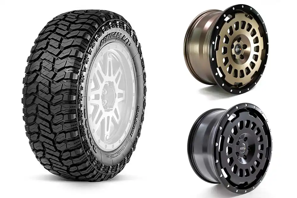 Komlettradsatz Radar Renegade R/T+ auf Twin-Monotube-Projekt AT für New Defender Sale