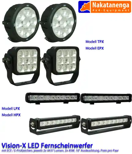 Vision-X LED Fernscheinwerfer mit E-Prüfzeichen Bestseller