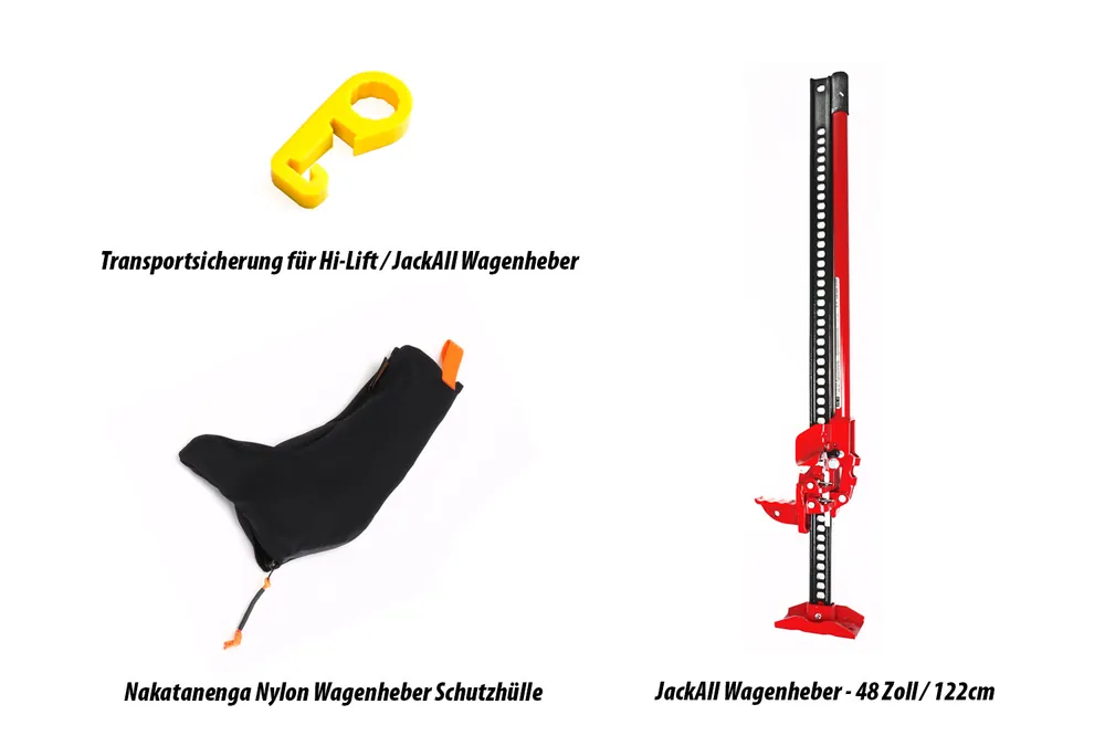 Wagenheber Bundles - Wagenheber, Transportsicherung und Schutzhülle Zertifiziert