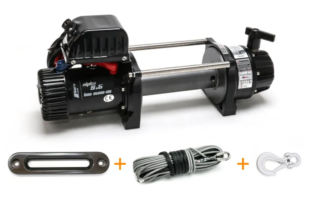 Top-Seller Seilwinde 5,4to AlphaG 12.0 2 Gang mit Getriebebremse 12 Volt Elektrowinde, mit Windenseil