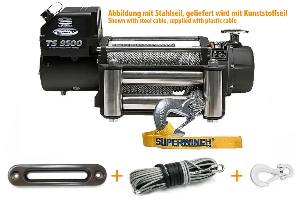 Neue Ware Superwinch Tigershark 9.5 Seilwinde