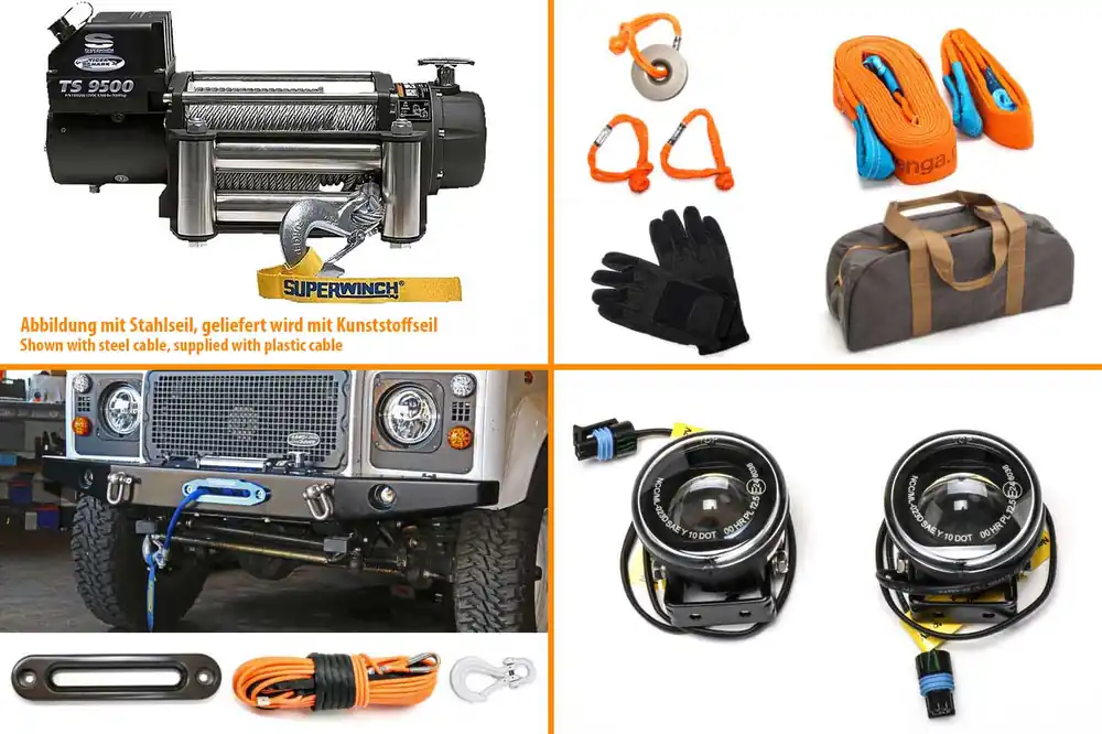 Nakatanenga Seilwindenbundle, mit Seilwinde Tigershark 9.5 oder 11.5, inkl Zubehör Preis Gesenkt