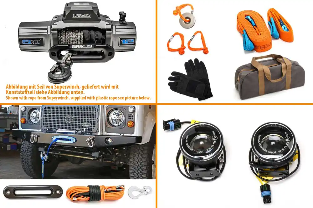 Nakatanenga Seilwindenbundle, mit Superwinch SX 10SR oder SX 12SR, inkl. Zubehör Markenware