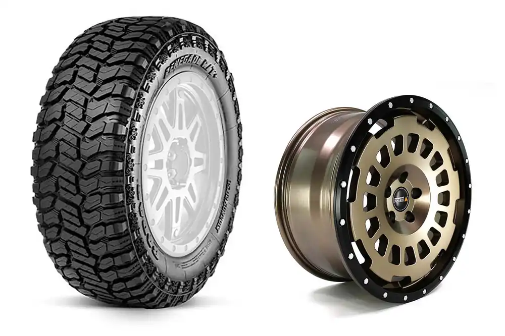 Komlettradsatz Radar Renegade R/T+ auf Twin-Monotube-Projekt AT für New Defender Letzte Chance