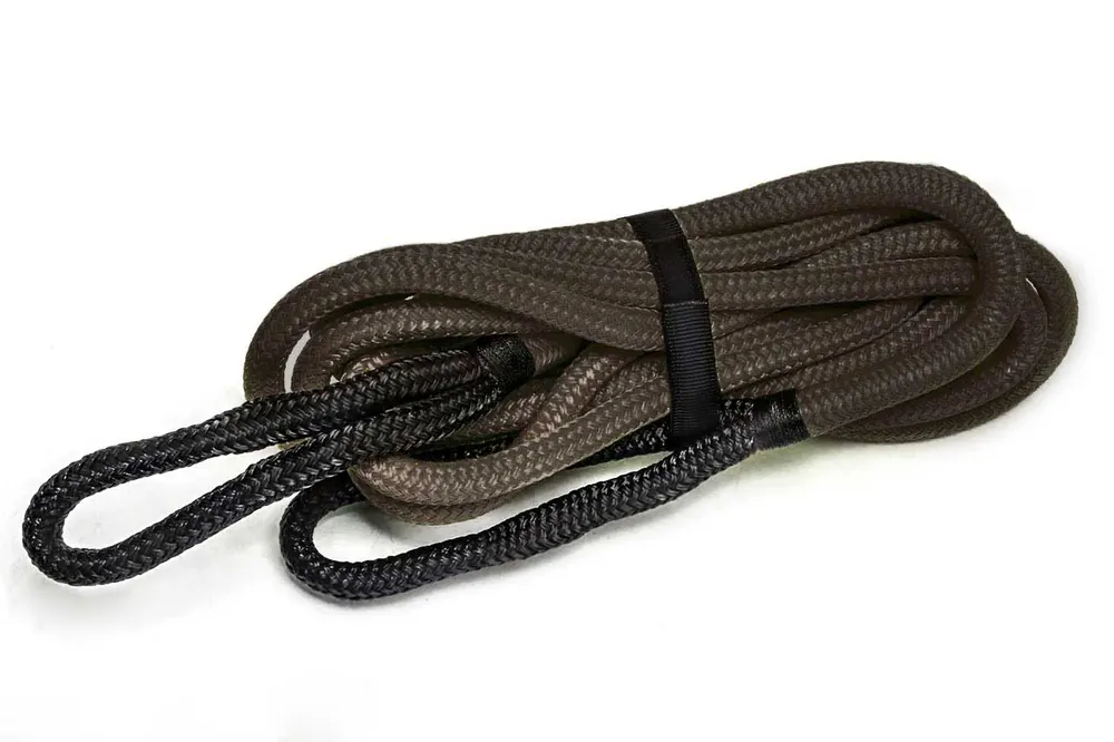 BEAR ROPE Kinetisches Bergeseil KERR 19mm/24mm stark, 8m lang, Bruchlast 8.600kg/13.000kg, oliv Solange Der Vorrat Reicht