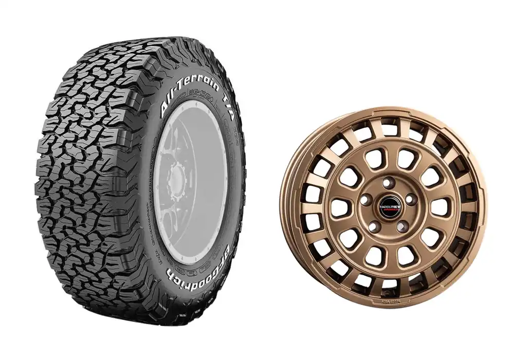 Aktuell Grenadier Komplettradsatz BF Goodrich 265/65R18 117R All Terrain T/A KO2 auf Borbet CW7 Felgen