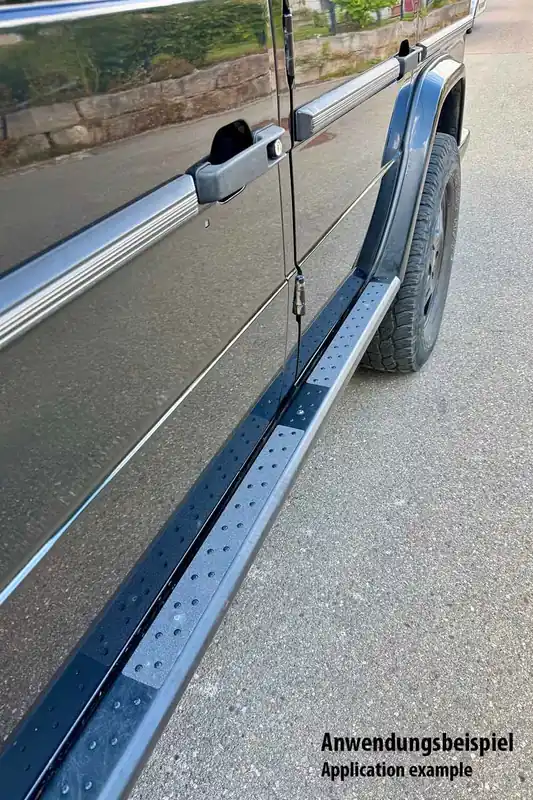 Echt Anti-Rutsch-Pad für Abenteuer 4x4 Rockslider für Mercedes G, 1 Paar