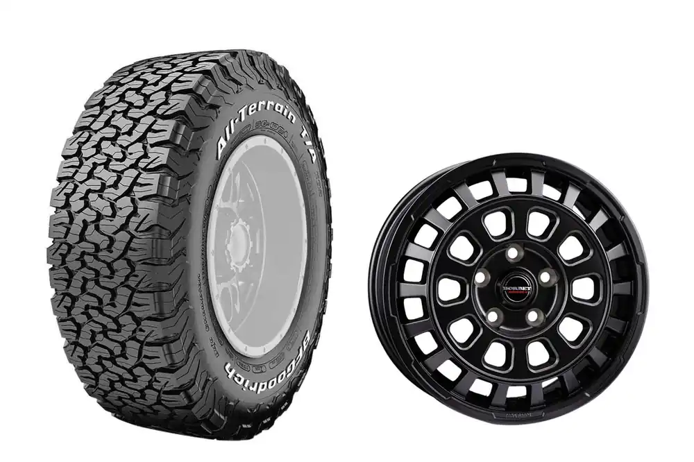 Online Kaufen SONDERPOSTEN Grenadier 5er Komplettradsatz, BF Goodrich All Terrain T/A KO2 - 265/65R18 auf Borbet CW7 schwarz matt