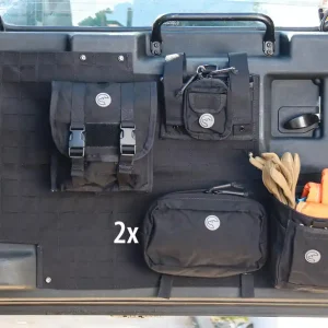 Markenware Tailgate Organizer mit 5 MOLLE Taschen, für alle Land Rover Defender mit Hecktür