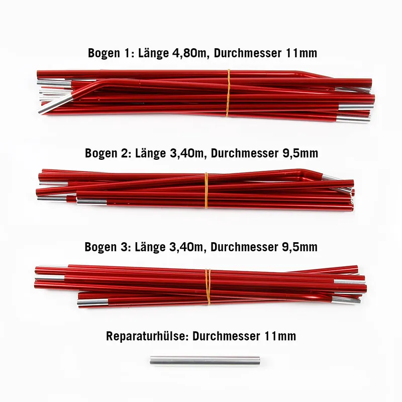 Alaska 3+ Gestängeset Zeltgestänge-Set Wochenendangebot