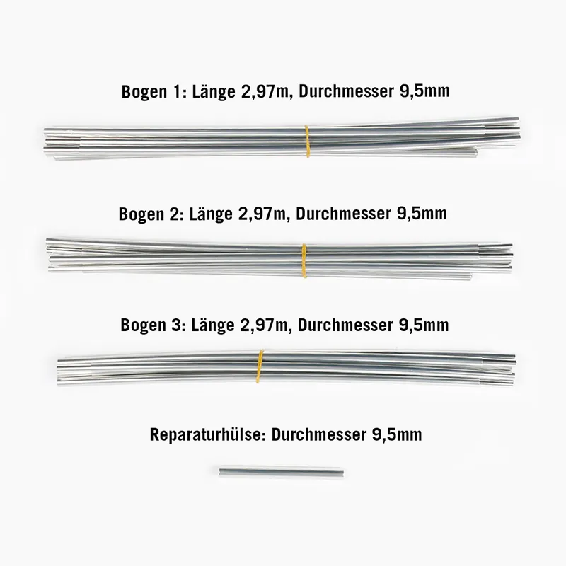 Alaska 2 Gestängeset Zeltgestänge-Set Beliebt