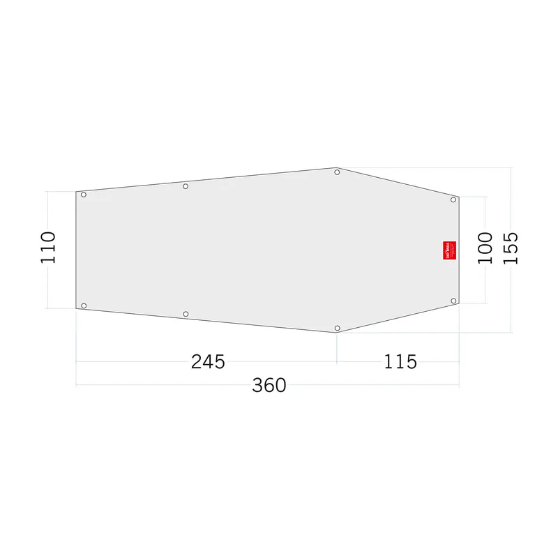 Top-Seller Floor Sheet PE Narvik 2 Zeltunterlage