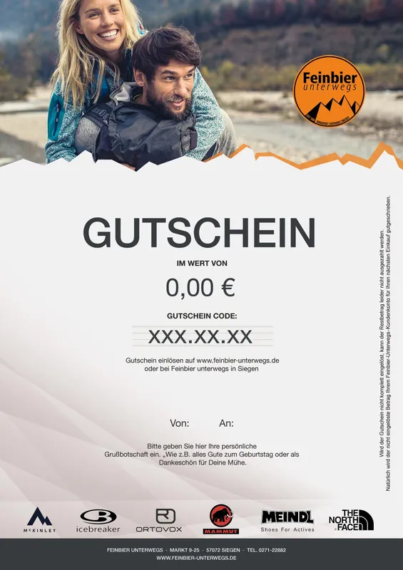 Gutschein mit Grußbotschaft Online Kaufen