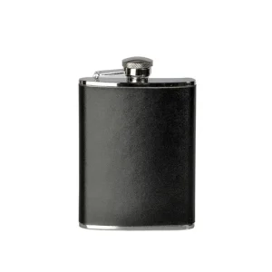 RELAGS Edelst. Flachmann eckig Leder 180ml Neue Ware