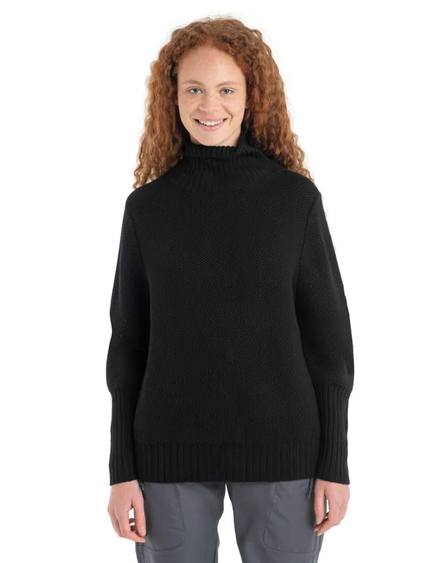 ICEBREAKER Damen "Merino Seevista Funnel Neck Sweater" Mega-Angebot