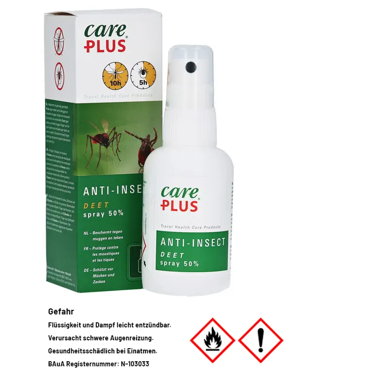 CARE PLUS CP® Anti-Insect Deet 50% Spray Sichere Zahlung