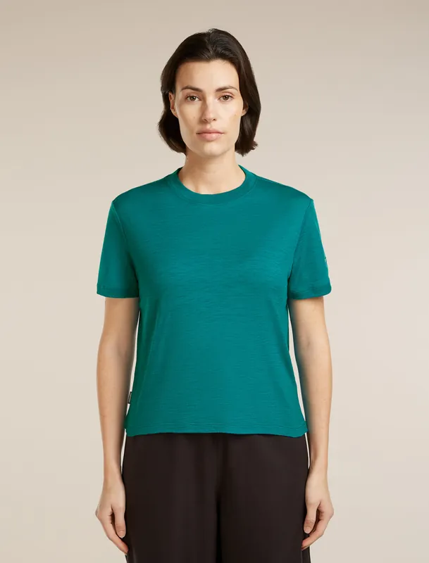 ICEBREAKER Women Merino 150 Tech Lite SS Crop Tee Versand Am Gleichen Tag