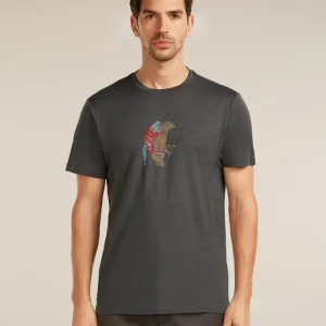 ICEBREAKER Men Merino 150 Tech Lite SS Tee Bear Catch Neuheit
