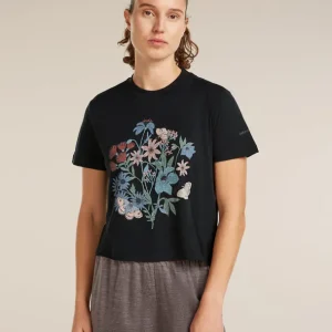 Mega-Angebot ICEBREAKER Women Merino 150 Tech Lite SS Crop Tee NZ Flora