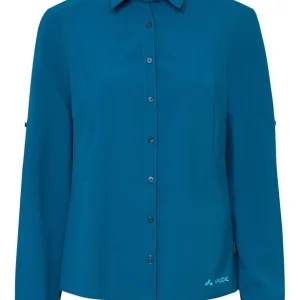 VAUDE Wo Rosemoor LS Shirt IV, shore blue, 38 Schnäppchen