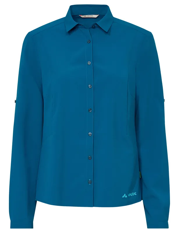 VAUDE Wo Rosemoor LS Shirt IV, shore blue, 38 Schnäppchen