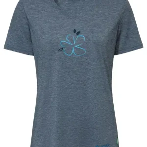 Neue Ware VAUDE Wo Skomer Print T-Shirt III, dark sea uni, 38