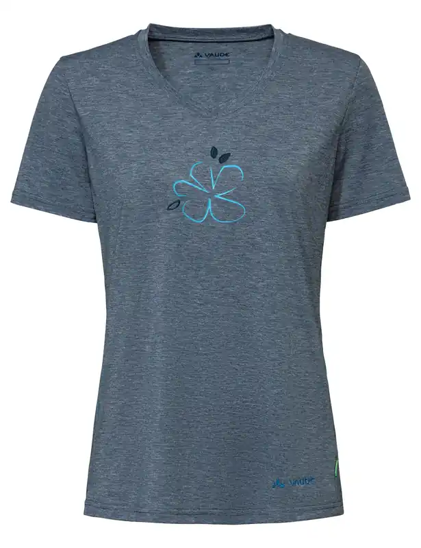 Neue Ware VAUDE Wo Skomer Print T-Shirt III, dark sea uni, 38