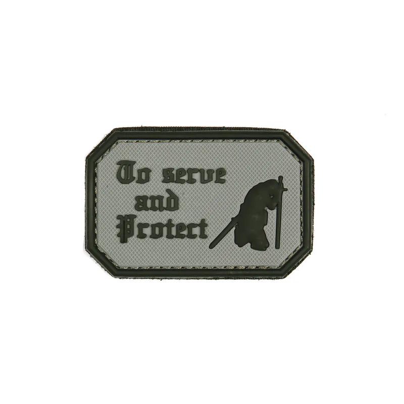 Preiswert Klett Patch 3D PVC No.1091 To serve grau 4 x 6,5