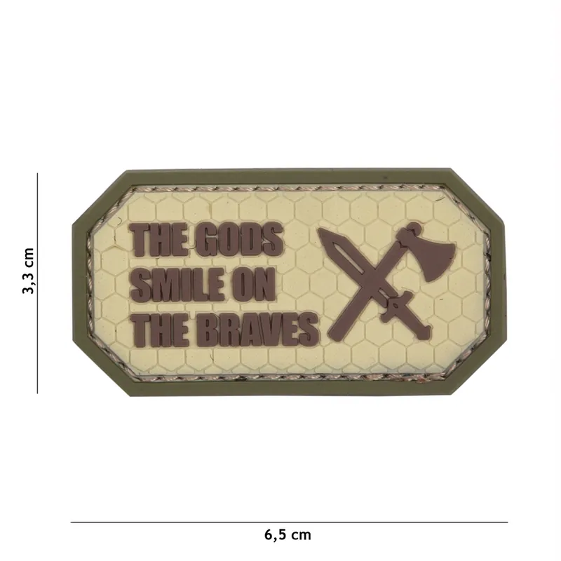 Jetzt Kaufen Klett Patch 3D PVC No.11142 Gods Smile coyote 3,3 x 6,5