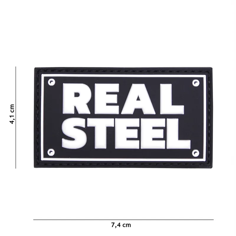 Klett Patch 3D PVC No.17014 Real Steel schwarz 4,1 x 7,4 Aktuell