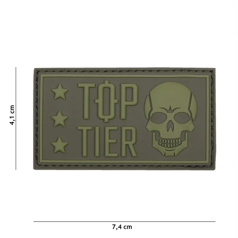 Abverkauf Klett Patch 3D PVC No.19024 Top Tier grün 4,1 x 7,4