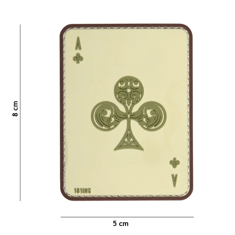 Ausverkauf Klett Patch 3D PVC No.19010 Kreuz As bunt 8 x 5