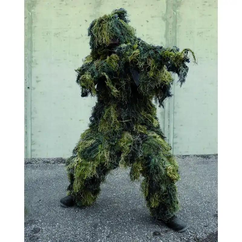 Tarnanzug Ghillie Suit Anti Fire Pro 4-teilig woodland Direktkauf