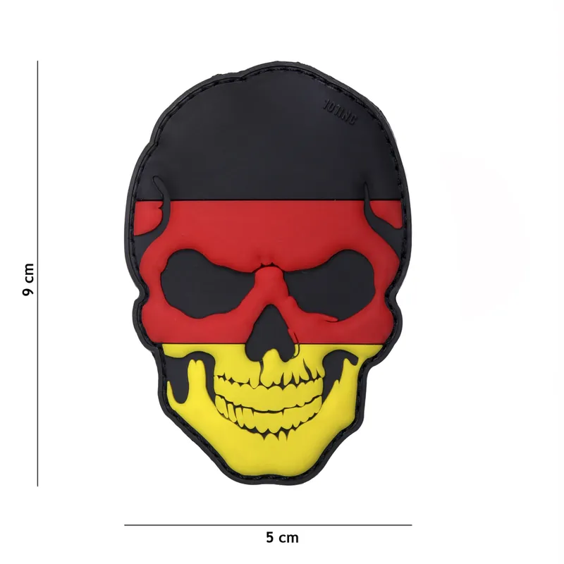 Klett Patch 3D PVC No.16006 Skull Deutschland bunt 5 x 9cm Rabatt
