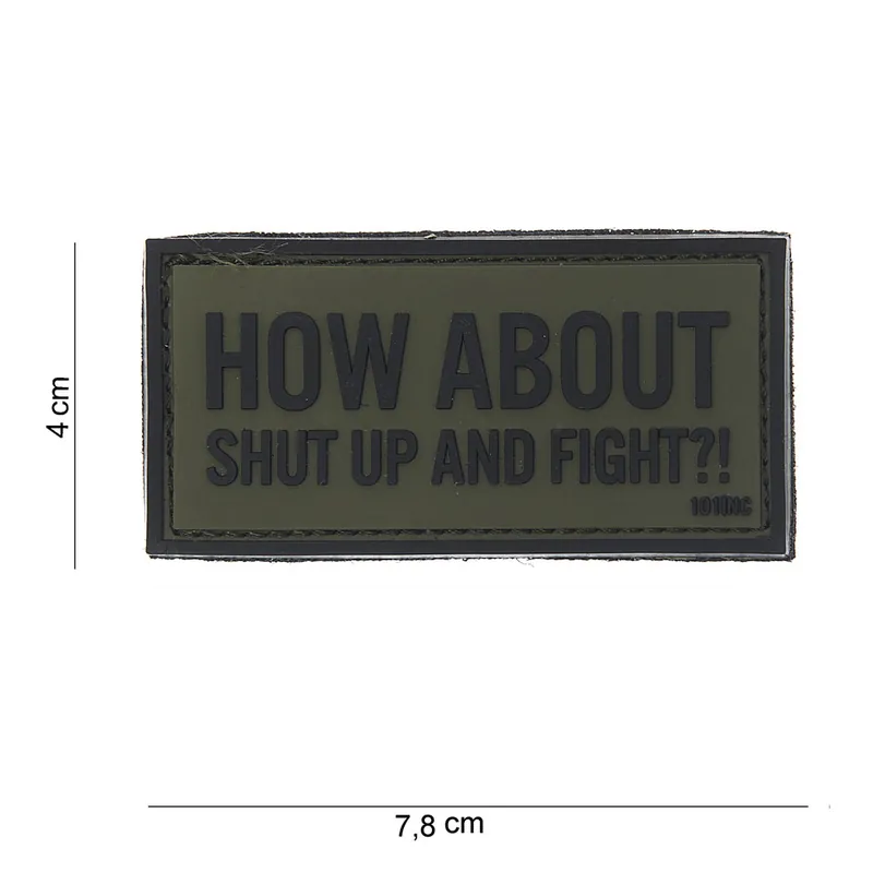Heißes Angebot PVC Patch No.10078 HOW ABOUT oliv 4 x 7,8