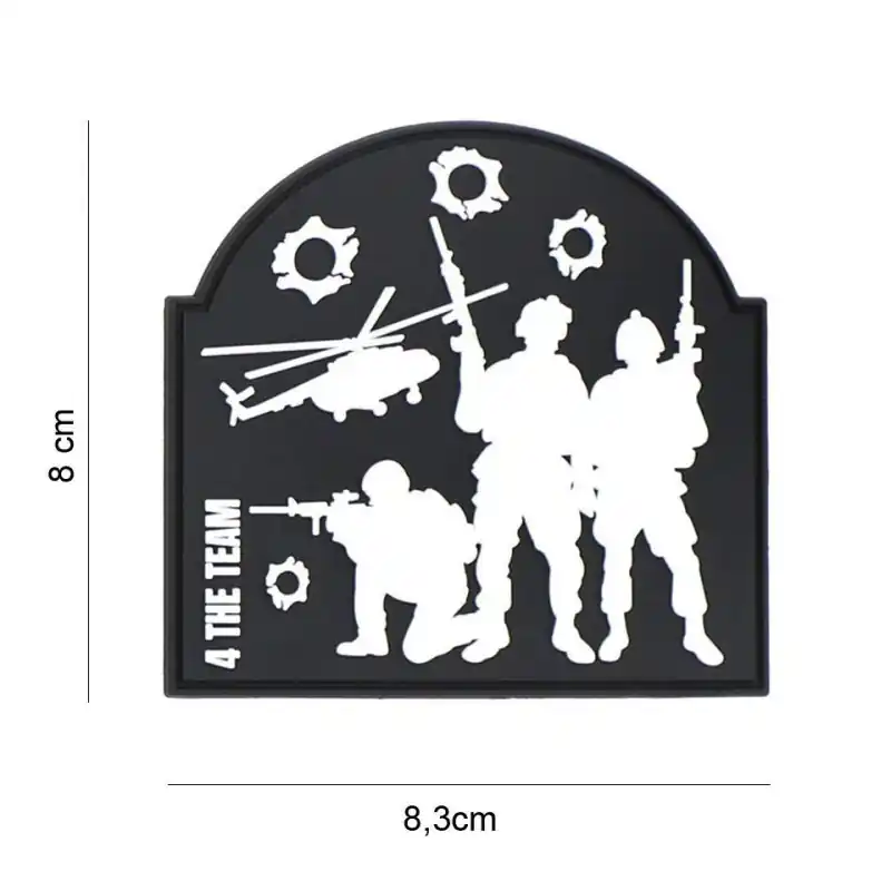 Klett Patch 3D PVC No.20025 4 the team 8 x 8,3 Zertifiziert