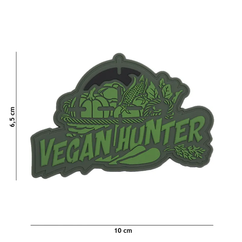 Nur Heute Klett Patch 3D PVC No.8081 Vegan hunter green 6,5 x 10