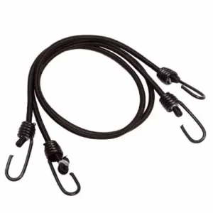 Neue Ware 2 Stück Expanderschnur 75cm mit Haken schwarz 2,48€/Stück