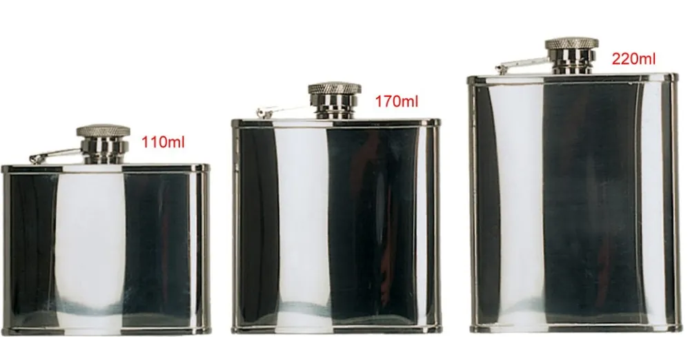 Taschenflasche Flachmann 140ml/5oz Edelstahl Sofort Bestellen