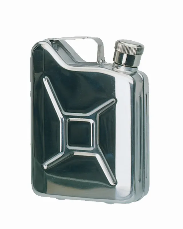 Letzte Chance Taschenflasche Flachmann Jerry Can Edelstahl 170ml