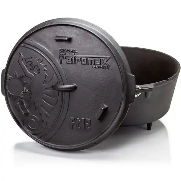 Petromax 14,7L Petromax Feuertopf Dutch Oven Ft12 für 14 – 20 P. (mit Füße) Neu Im Sortiment