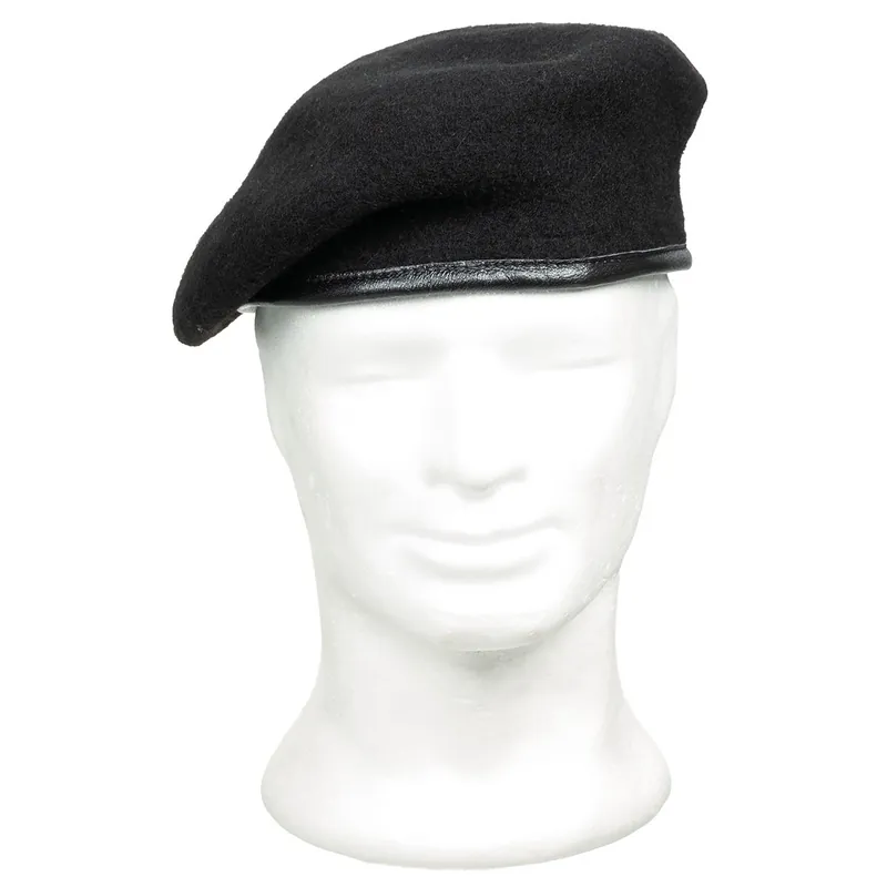 Billig Bundeswehr Barett Original Schwarz Neu