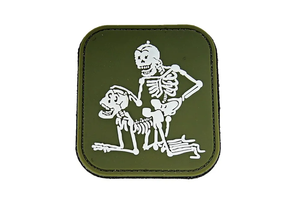 Klett Patch 3D No.11173 Skeletons grün/weiß 7,8 x 7 Meistverkauft