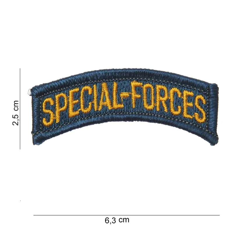 Preis Gesenkt Aufnäher Special Forces blau/gelb 2,5 x 6,3