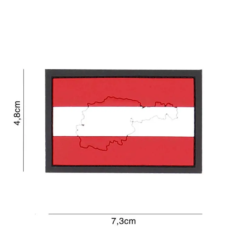 Klett Patch 3D PVC No.4127 Österreich rot/weiß 4,8 x 7,3 Sonderangebot