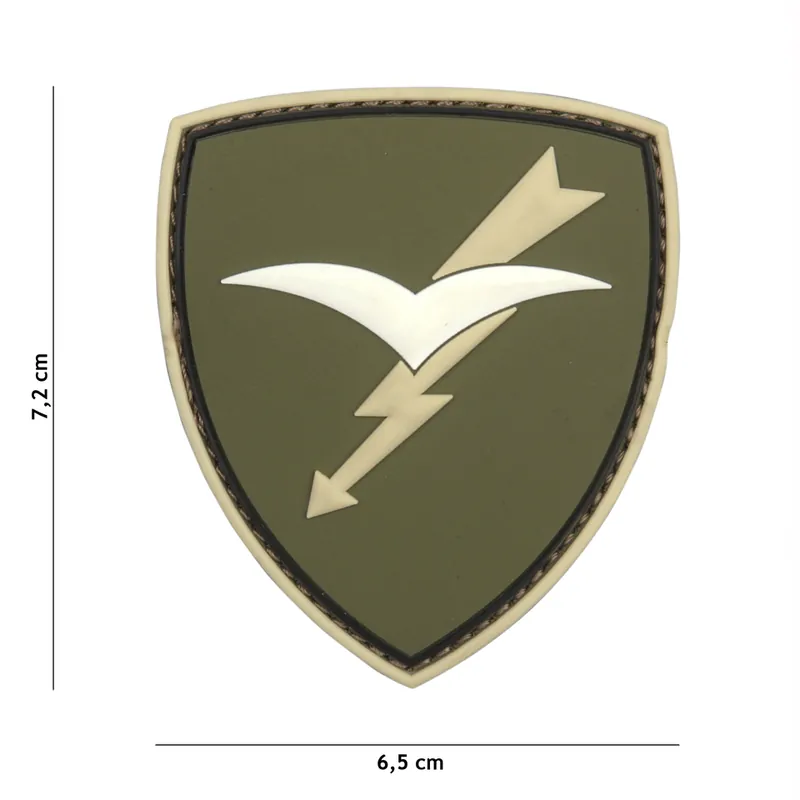 Expressversand Klett Patch 3D PVC No.20063 Fallschirmspringer Brigade bunt 7,2 x 6,5